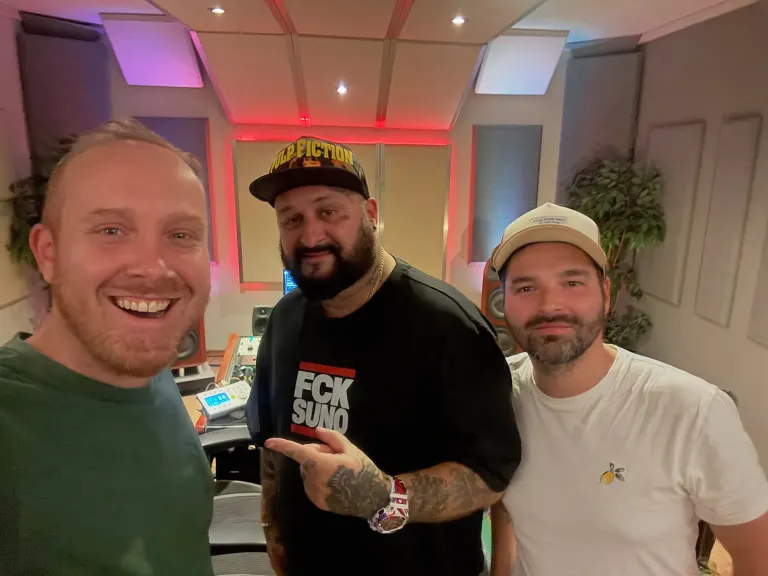In de opnamestudio